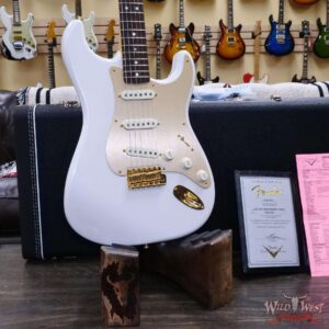 Fender Custom Shop Limited Edition 75th Anniversary Stratocaster 5A Birdseye Maple Neck Rosewood Fingerboard NOS Diamond White Pearl - Image 9