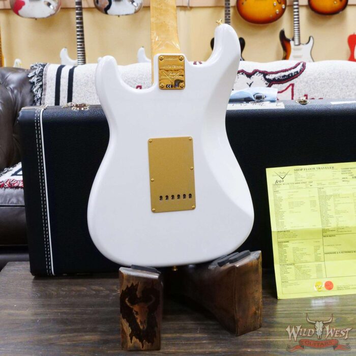 Fender Custom Shop Limited Edition 75th Anniversary Stratocaster 5A Birdseye Maple Neck Rosewood Fingerboard NOS Diamond White Pearl - Image 12