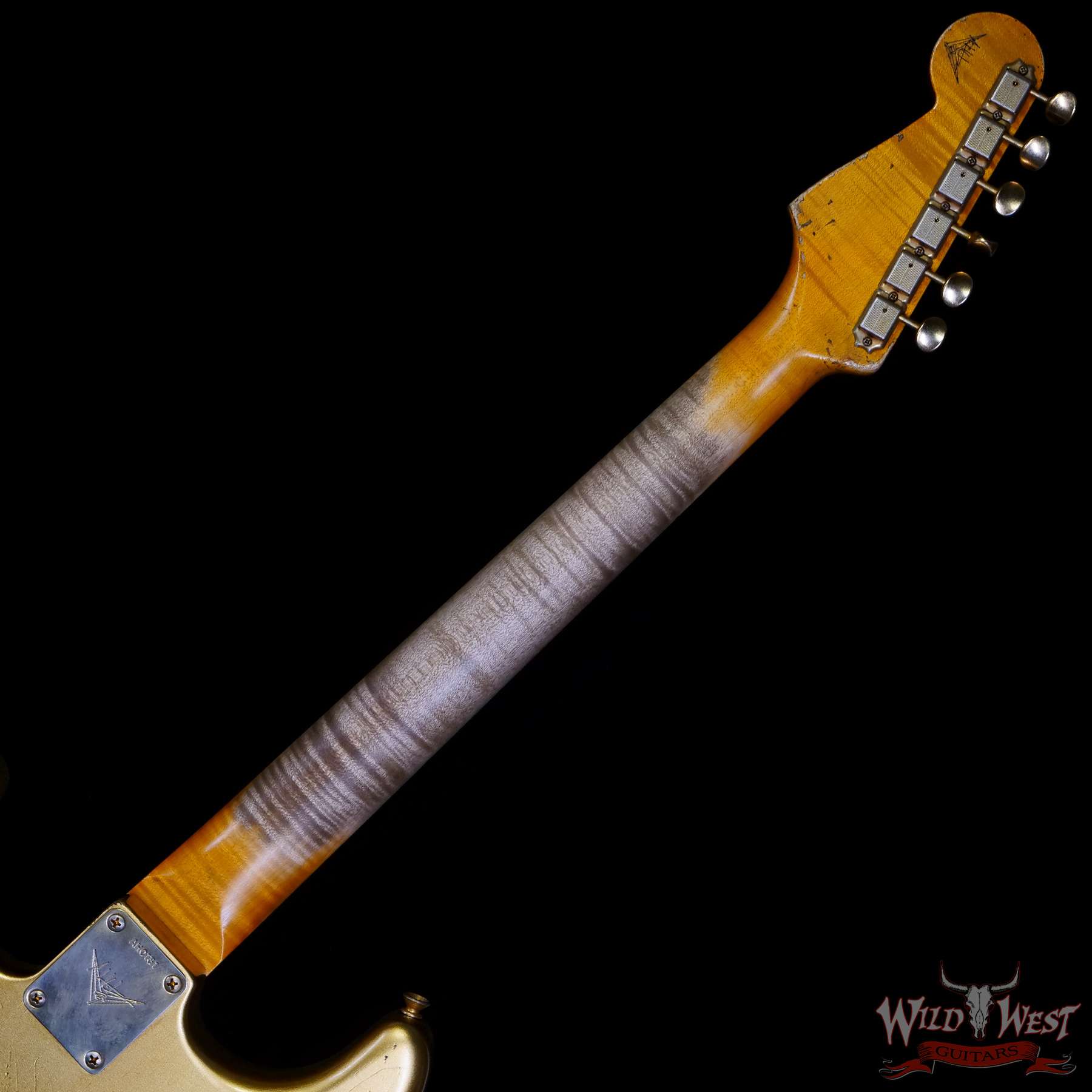 fendercs-ah0131-c3__wwg.jpg Fender Custom Shop Andy Hicks Masterbuilt 1962 Poblano Stratocaster Josefina Hand-Wound Pickups Relic Aged Aztec Gold - Image 5