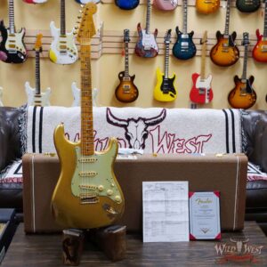 Fender Custom Shop Andy Hicks Masterbuilt 1962 Poblano Stratocaster Josefina Hand-Wound Pickups Relic Aged Aztec Gold - Image 6