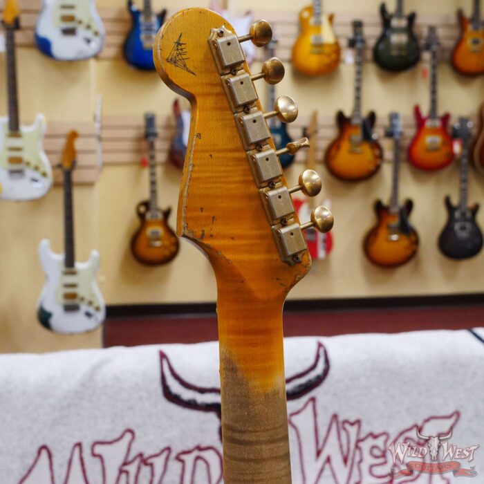 Fender Custom Shop Andy Hicks Masterbuilt 1962 Poblano Stratocaster Josefina Hand-Wound Pickups Relic Aged Aztec Gold - Image 10