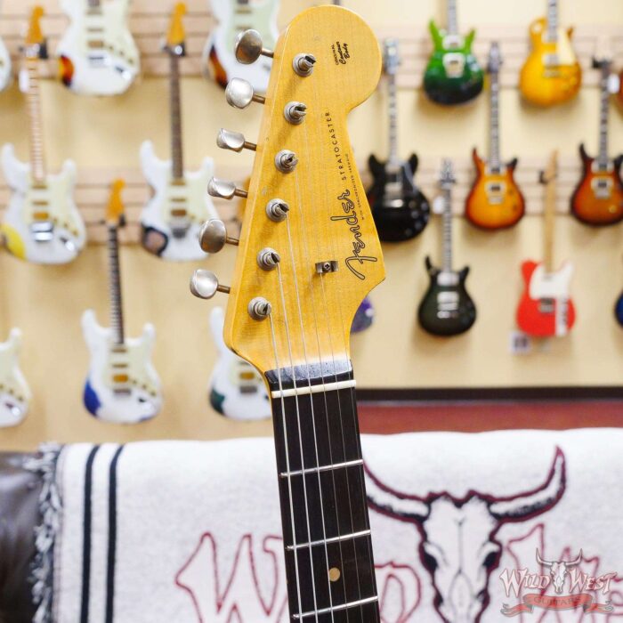Fender Custom Shop Andy Hicks Masterbuilt 1961 Stratocaster Hardtail Brazilian Rosewood Board Josefina Hand-Wound Relic Black 6.90 LBS - Image 7