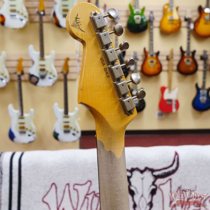 Fender Custom Shop Andy Hicks Masterbuilt 1961 Stratocaster Hardtail Brazilian Rosewood Board Josefina Hand-Wound Relic Black 6.90 LBS - Image 11