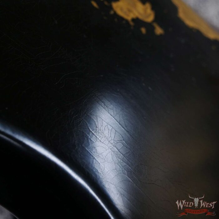 Fender Custom Shop Andy Hicks Masterbuilt 1961 Stratocaster Hardtail Brazilian Rosewood Board Josefina Hand-Wound Relic Black 6.90 LBS - Image 13
