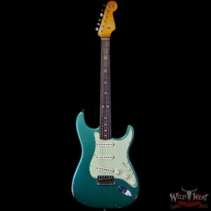 Fender Custom Shop Andy Hicks Masterbuilt 1964 Stratocaster Brazilian Rosewood Board Josefina Hand-Wound Pickups Joueneyman Relic Sherwood Green Metallic - Image 3