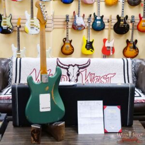 Fender Custom Shop Andy Hicks Masterbuilt 1964 Stratocaster Brazilian Rosewood Board Josefina Hand-Wound Pickups Joueneyman Relic Sherwood Green Metallic - Image 10