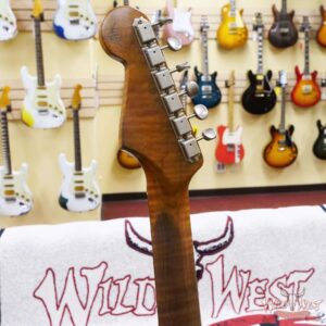 Fender Custom Shop Andy Hicks Masterbuilt 1961 Stratocaster Roasted Flame Maple Neck Brazilian Rosewood Board Relic Vintage White - Image 12