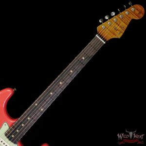 Fender Custom Shop Andy Hicks Masterbuilt 1961 Stratocaster Roasted Flame Maple Neck Brazilian Rosewood Board Relic Fiesta Red - Image 4