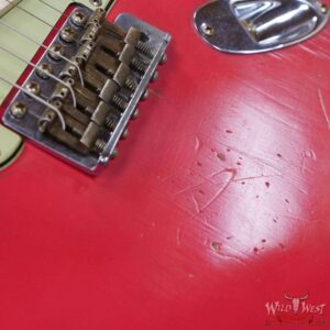 Fender Custom Shop Andy Hicks Masterbuilt 1961 Stratocaster Roasted Flame Maple Neck Brazilian Rosewood Board Relic Fiesta Red - Image 9