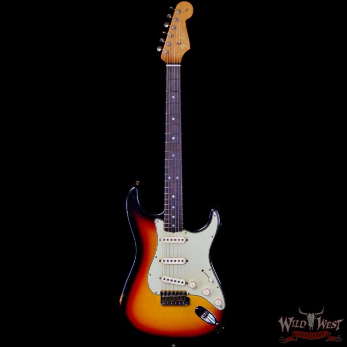 Fender Custom Shop Andy Hicks Masterbuilt 1964 Stratocaster Brazilian Rosewood Board Josefina Hand-Wound Pickups Joueneyman Relic Target 3 Tone Sunburst 7.30 LBS (US Only / No International Shipping) - Image 3