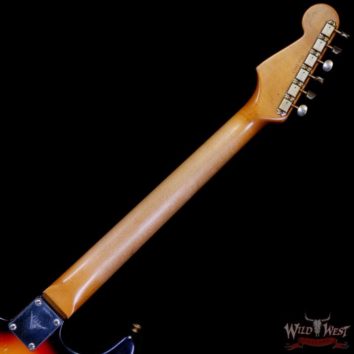 Fender Custom Shop Andy Hicks Masterbuilt 1964 Stratocaster Brazilian Rosewood Board Josefina Hand-Wound Pickups Joueneyman Relic Target 3 Tone Sunburst 7.30 LBS (US Only / No International Shipping) - Image 5