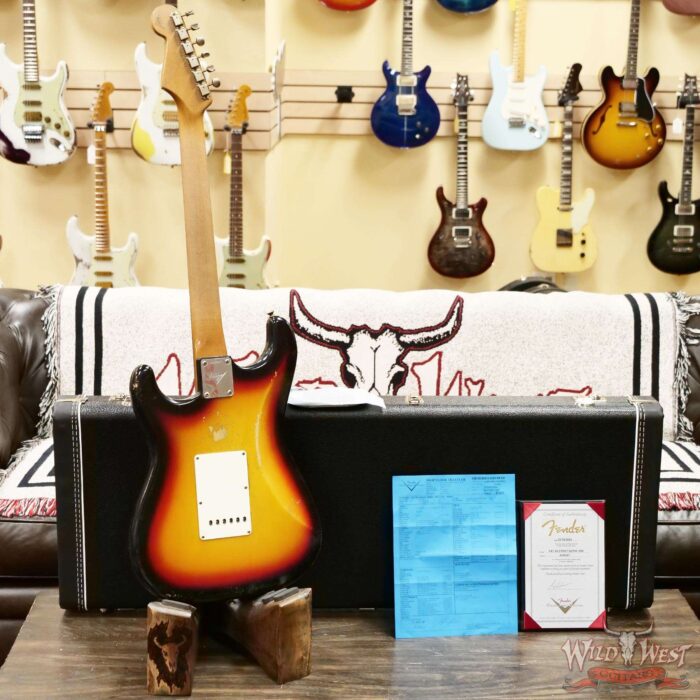 Fender Custom Shop Andy Hicks Masterbuilt 1964 Stratocaster Brazilian Rosewood Board Josefina Hand-Wound Pickups Joueneyman Relic Target 3 Tone Sunburst 7.30 LBS (US Only / No International Shipping) - Image 10