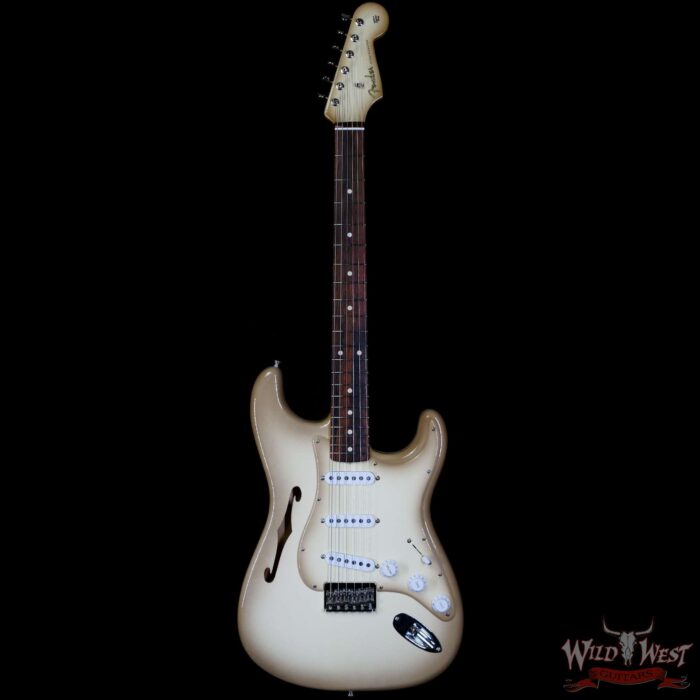 Fender Custom Shop Andy Hicks Masterbuilt 60’s Stratocaster Thinline Hardtail Brazilian Rosewood Board NOS Antigua - Image 3