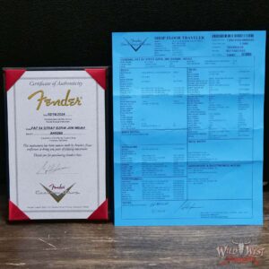 Fender Custom Shop Andy Hicks Masterbuilt 1964 Stratocaster Brazilian Rosewood Board Josefina Pickups Joueneyman Relic Sherwood Green Metallic 7.55 LBS (US Only / No International Shipping) - Image 14