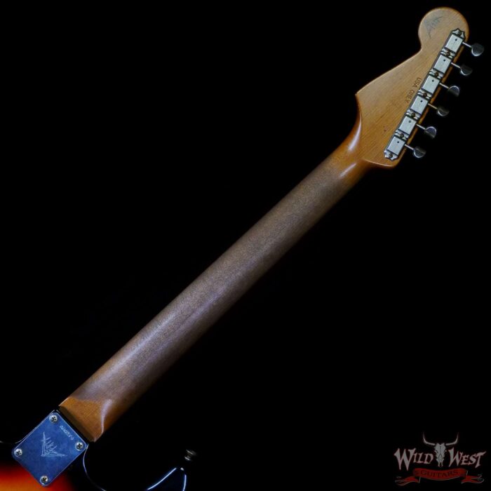 Fender Custom Shop Andy Hicks Masterbuilt 1964 Stratocaster Brazilian Rosewood Board Josefina Hand-Wound Pickups Joueneyman Relic Target 3 Tone Sunburst - Image 5
