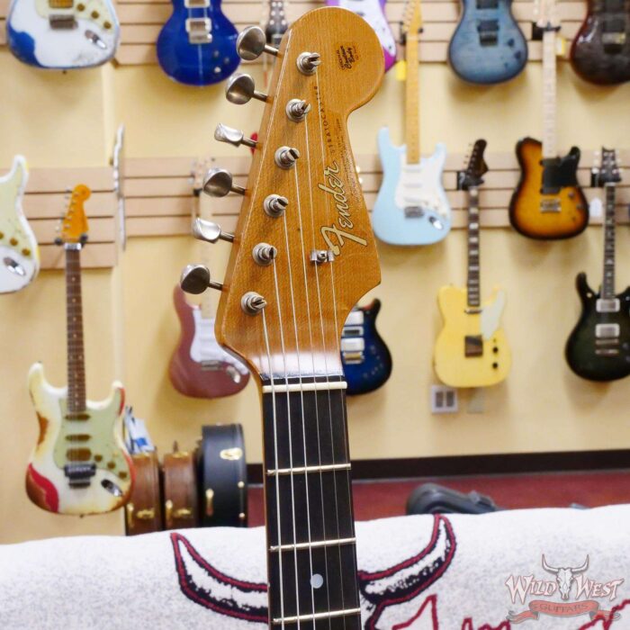 Fender Custom Shop Andy Hicks Masterbuilt 1964 Stratocaster Brazilian Rosewood Board Josefina Hand-Wound Pickups Joueneyman Relic Target 3 Tone Sunburst - Image 7