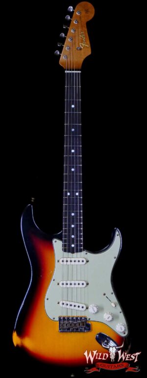 Fender Custom Shop Andy Hicks Masterbuilt 1964 Stratocaster Brazilian Rosewood Board Josefina Hand-Wound Pickups Joueneyman Relic Target 3 Tone Sunburst