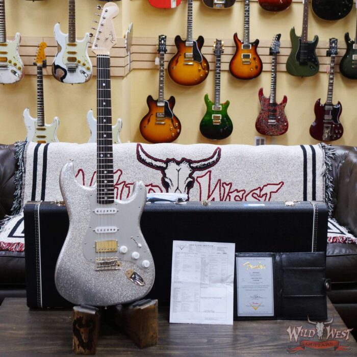 Fender Custom Shop Levi Perry Apprentice Masterbuilt HSS Stratocaster Brazilian Rosewood Josefina Hand-Wound Pickups NOS Silver Sparkle - Image 6
