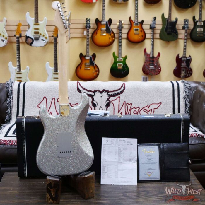 Fender Custom Shop Levi Perry Apprentice Masterbuilt HSS Stratocaster Brazilian Rosewood Josefina Hand-Wound Pickups NOS Silver Sparkle - Image 9