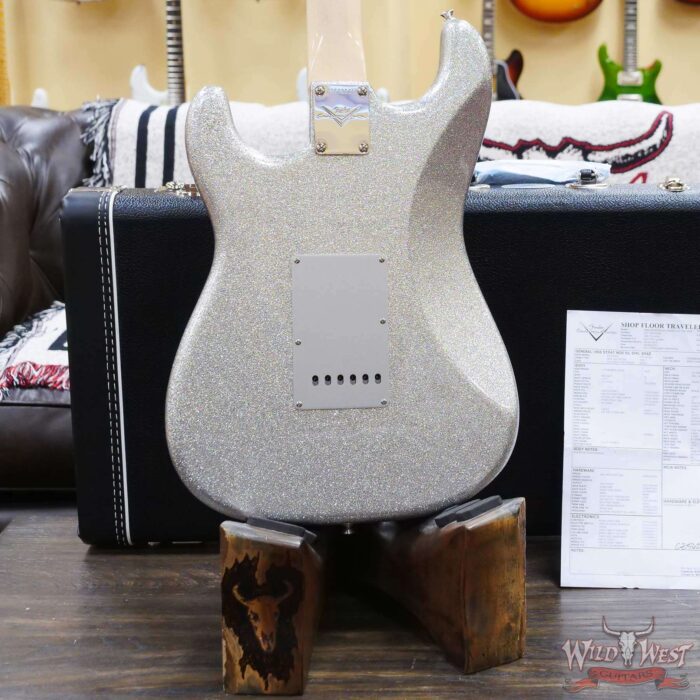 Fender Custom Shop Levi Perry Apprentice Masterbuilt HSS Stratocaster Brazilian Rosewood Josefina Hand-Wound Pickups NOS Silver Sparkle - Image 11