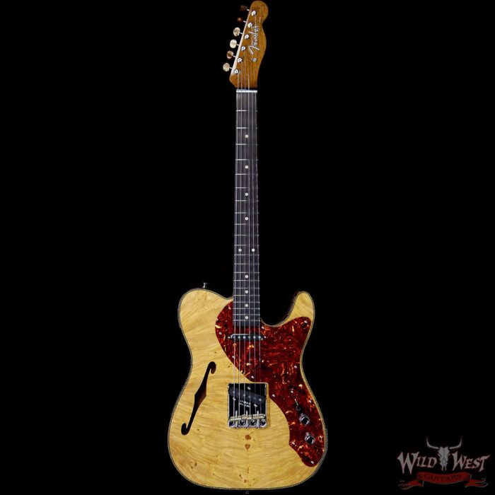 Fender Custom Shop Artisan Maple Burl Thinline Telecaster Roasted Birdseye Maple Neck African Blackwood Fretboard - Image 4