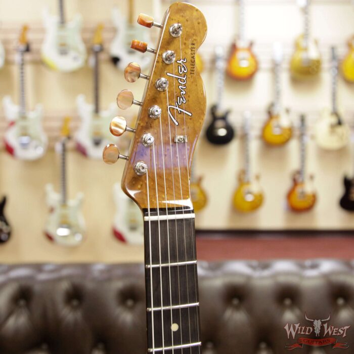 Fender Custom Shop Artisan Maple Burl Thinline Telecaster Roasted Birdseye Maple Neck African Blackwood Fretboard - Image 7