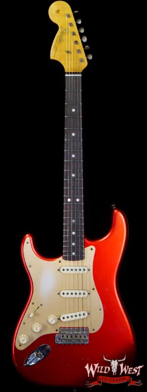 Fender Custom Shop Limited Edition Big Head Stratocaster Jouneyman Relic Hand-Wound Pickups Lefty Left-Handed Candy Apple Red