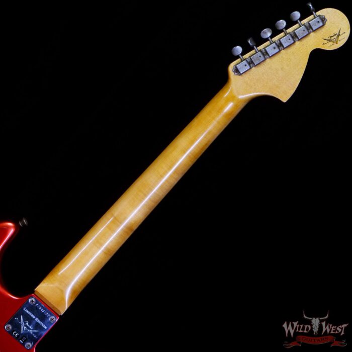 Fender Custom Shop Limited Edition Big Head Stratocaster Jouneyman Relic Hand-Wound Pickups Lefty Left-Handed Candy Apple Red - Image 5