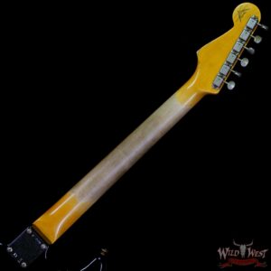 Fender Custom Shop Wild West Black Lightning Stratocaster HSS Floyd Rose Maple Board 21 Frets Heavy Relic 2 Tone Sunburst - Image 5
