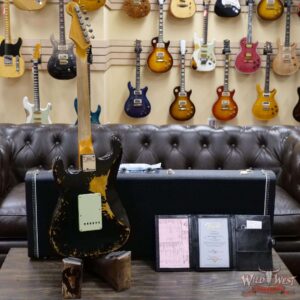 Fender Custom Shop Wild West Black Lightning 2.0 Stratocaster HSS Maple Board 21 Frets Heavy Relic 2 Tone Sunburst - Image 9