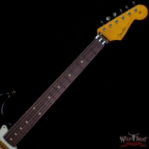 Fender Custom Shop Wild West Black Lightning Stratocaster HSS Floyd Rose Rosewood Board 21 Frets Heavy Relic 3 Tone Sunburst - Image 4
