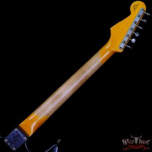 Fender Custom Shop Wild West Black Lightning Stratocaster HSS Floyd Rose Rosewood Board 21 Frets Heavy Relic 3 Tone Sunburst - Image 5