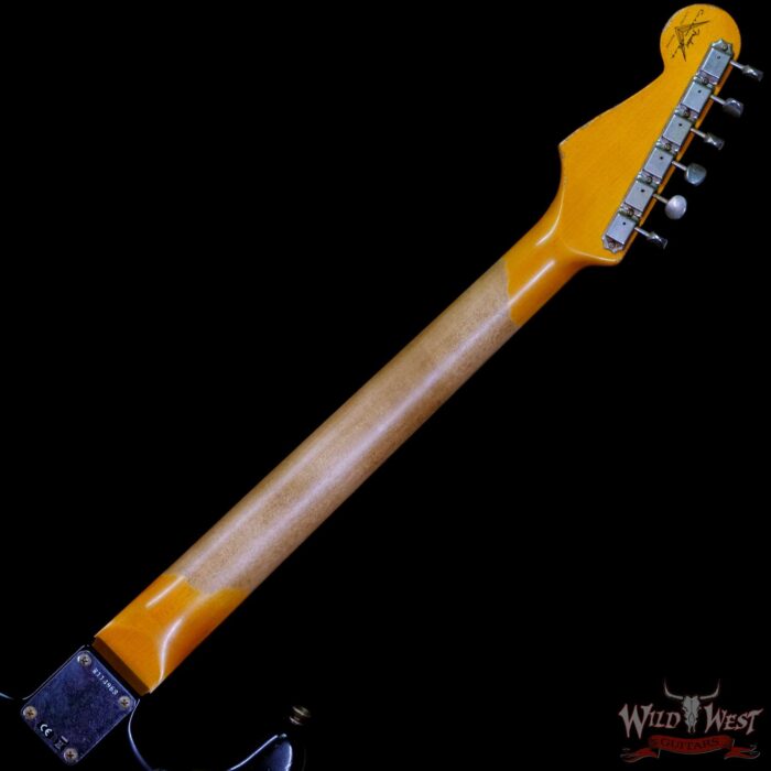 Fender Custom Shop Wild West Black Lightning Stratocaster HSS Floyd Rose Rosewood Board 21 Frets Heavy Relic 3 Tone Sunburst - Image 5