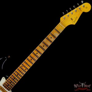 Fender Custom Shop Wild West Black Lightning 2.0 Stratocaster HSS Maple Board 22 Frets Heavy Relic 2 Tone Sunburst - Image 4