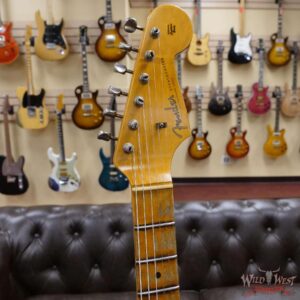 Fender Custom Shop Wild West Black Lightning 2.0 Stratocaster HSS Maple Board 22 Frets Heavy Relic 2 Tone Sunburst - Image 7