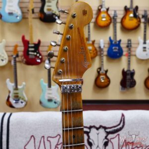 Fender Custom Shop Wild West Black Lightning Stratocaster HSS Floyd Rose Maple Board 21 Frets Heavy Relic 2 Tone Sunburst - Image 7