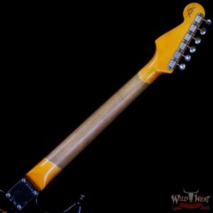 Fender Custom Shop Wild West Black Lightning Stratocaster HSS Floyd Rose Maple Board 22 Frets Heavy Relic Candy Apple Red - Image 5