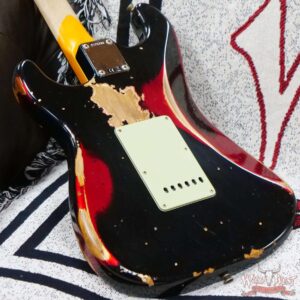 Fender Custom Shop Wild West Black Lightning 2.0 Stratocaster HSS Rosewood Board 21 Frets Heavy Relic Candy Apple Red - Image 12