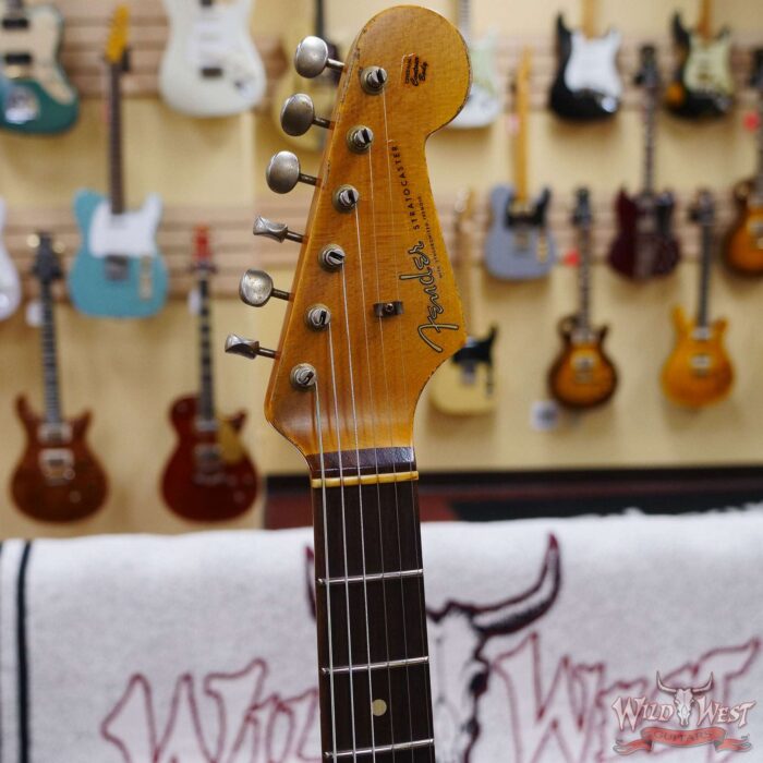 Fender Custom Shop Wild West Black Lightning 2.0 Stratocaster HSS Rosewood Board 22 Frets Heavy Relic 3 Tone Sumburst - Image 7
