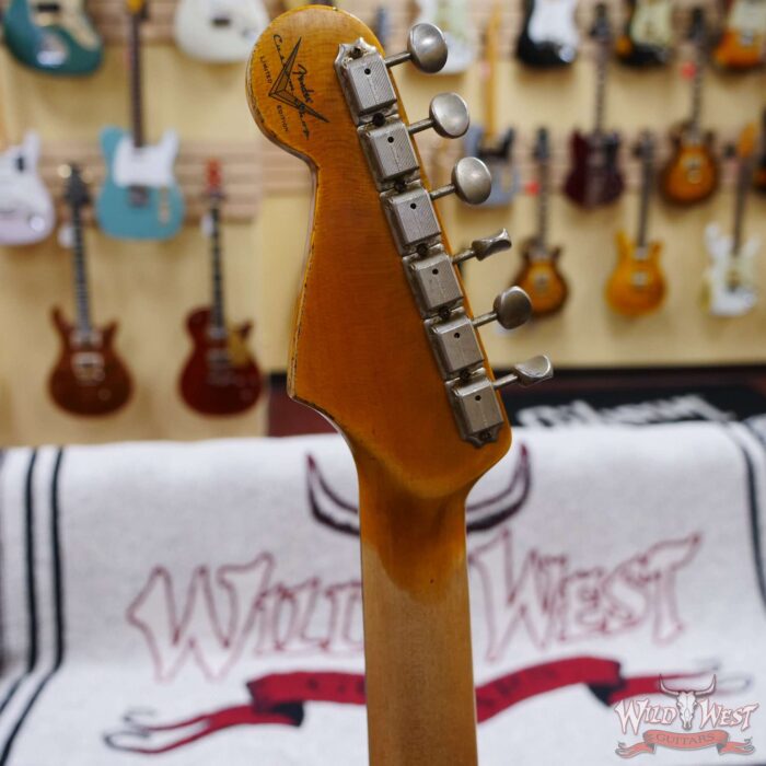 Fender Custom Shop Wild West Black Lightning 2.0 Stratocaster HSS Rosewood Board 22 Frets Heavy Relic 3 Tone Sumburst - Image 10