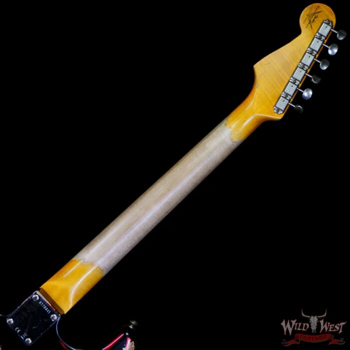 Fender Custom Shop Wild West Black Lightning 2.0 Stratocaster HSS Rosewood Board 22 Frets Heavy Relic Candy Apple Red - Image 5