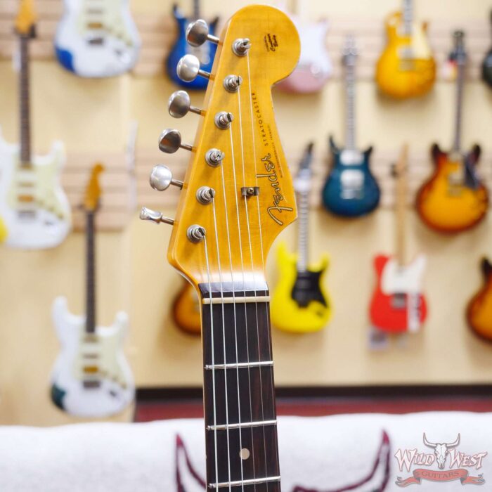 Fender Custom Shop Wild West Black Lightning 2.0 Stratocaster HSS Rosewood Board 22 Frets Heavy Relic Candy Apple Red - Image 7