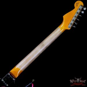 Fender Custom Shop Wild West Black Lightning 2.0 Stratocaster HSS Maple Board 22 Frets Heavy Relic Pink Paisley - Image 5