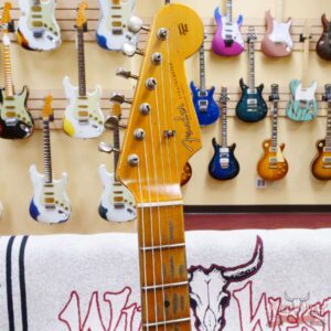 Fender Custom Shop Wild West Black Lightning 2.0 Stratocaster HSS Maple Board 22 Frets Heavy Relic Pink Paisley - Image 7
