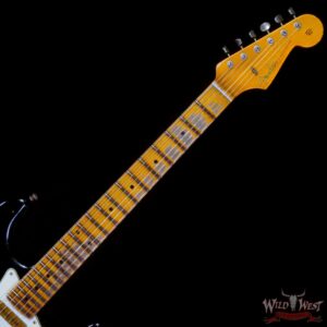 Fender Custom Shop Wild West Black Lightning 2.0 Stratocaster HSS Maple Board 22 Frets Heavy Relic Candy Apple Red 7.75 LBS - Image 4