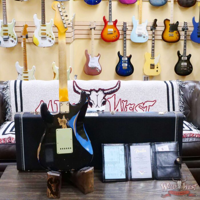 Fender Custom Shop Black Lightning 2.0 Stratocaster HSS Maple Neck 21 Frets Heavy Relic Lake Placid Blue - Image 10