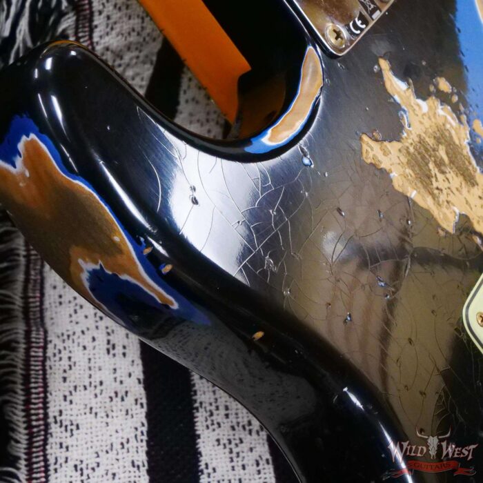 Fender Custom Shop Black Lightning 2.0 Stratocaster HSS Maple Neck 21 Frets Heavy Relic Lake Placid Blue - Image 13