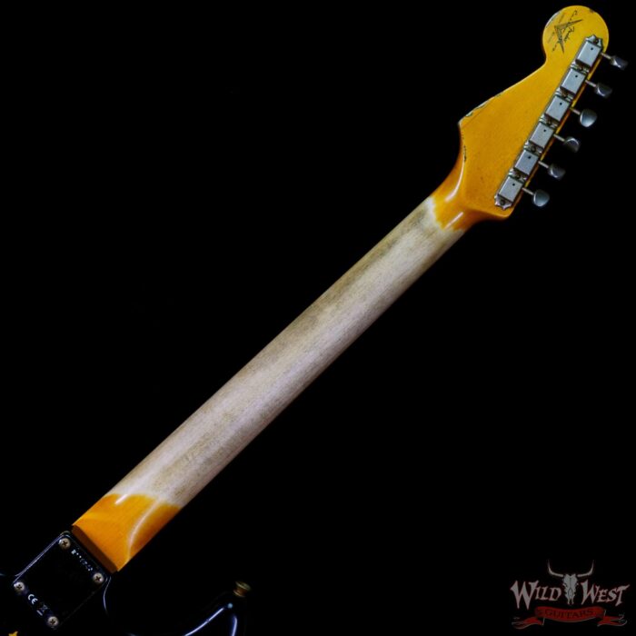 Fender Custom Shop Wild West Black Lightning 2.0 Stratocaster HSS Rosewood Board 21 Frets Heavy Relic 3 Tone Sumburst - Image 5