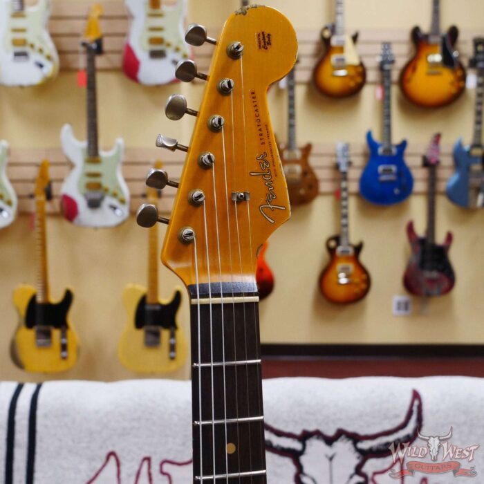 Fender Custom Shop Wild West Black Lightning 2.0 Stratocaster HSS Rosewood Board 21 Frets Heavy Relic 3 Tone Sumburst - Image 7