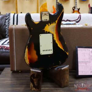 Fender Custom Shop Wild West Black Lightning 2.0 Stratocaster HSS Rosewood Board 21 Frets Heavy Relic 3 Tone Sumburst - Image 11